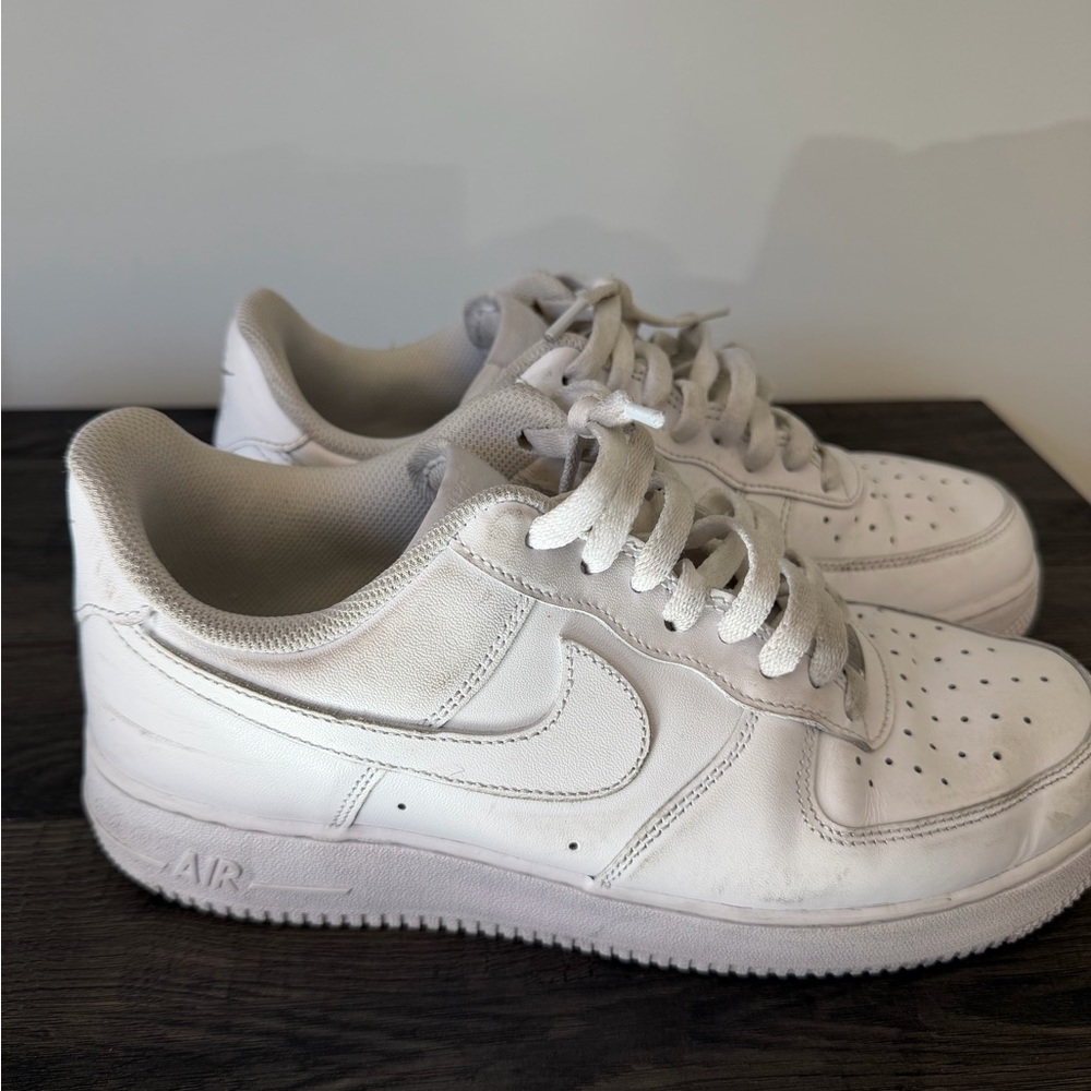 Nike Air Force 1 White Sneakers men size 9